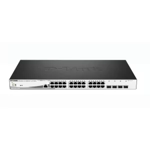 Kontrolsat - D-Link Switch - Managed L2 Gigabit - 10/100/1000 - PoE - Black - DGS-1210-28MP/E