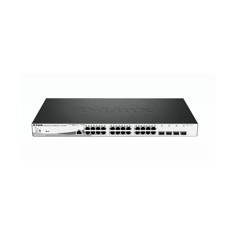 Kontrolsat - D-Link Switch - Managed L2 Gigabit - 10/100/1000 - PoE - Black - DGS-1210-28MP/E Kontrolsat - D-Link Switch - Managed L2 Gigabit - 10/100/1000 - PoE - Black - DGS-1210-28MP/E
