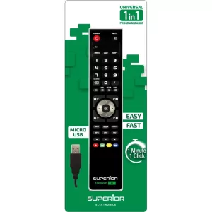 Kontrolsat - Top Programmable Remote Control - (TV - SAT - DTT - DVD) - FREEDOM-USB1:1BK