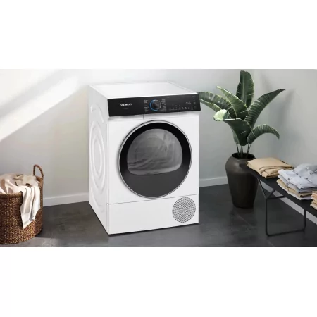 Kontrolsat - Siemens Tumble Dryer - 9 kg - Heat Pump - White - WQ45H2A0ES Kontrolsat - Siemens Tumble Dryer - 9 kg - Heat Pump - White - WQ45H2A0ES