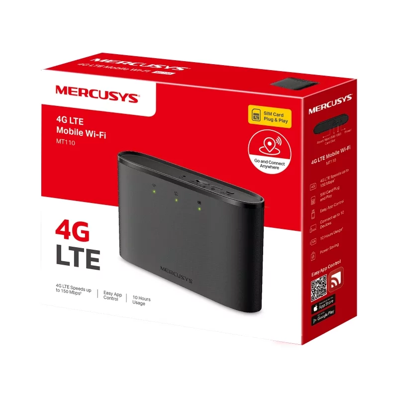 Kontrolsat - Mercusys Router - (N150 - Single-Band - WiFi 4 - 4G LTE) - MT110