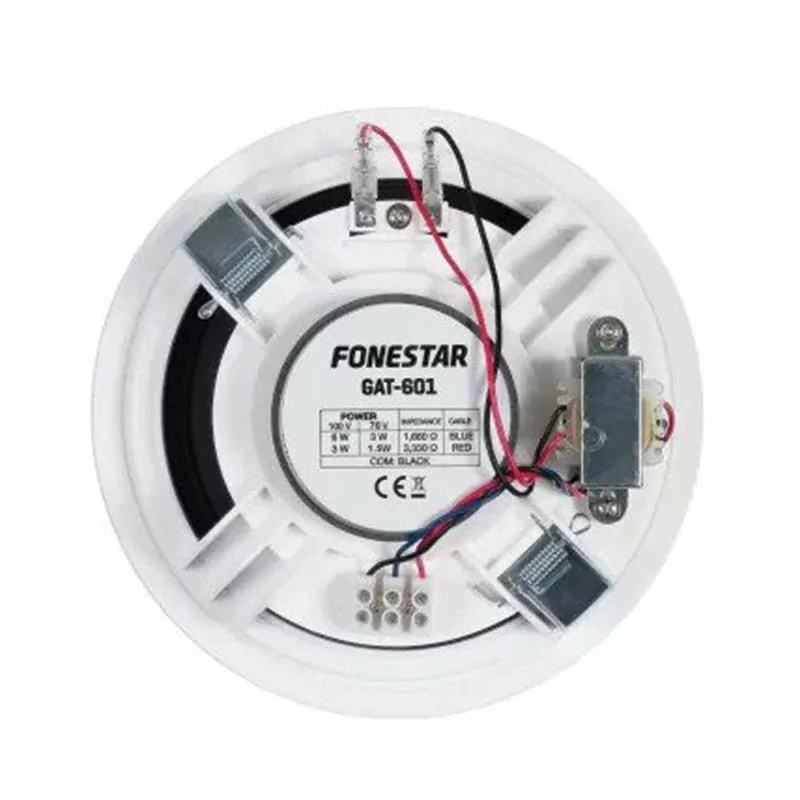 Altavoz de techo Fonestar (168 mm) - 6 W RMS - Alimentación de 100 V