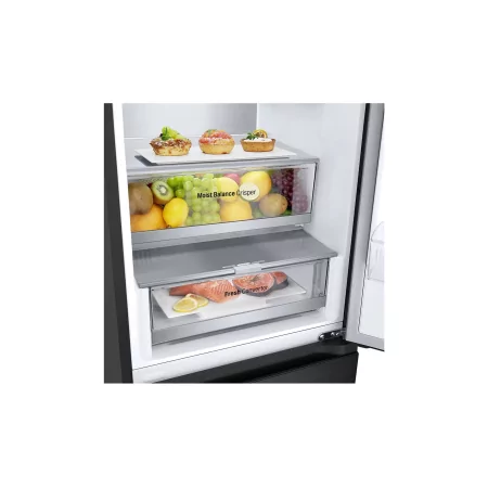 Kontrolsat - LG GBV5150DEP Fridge Freezer (344L - Class D - Matte Black) Kontrolsat - LG GBV5150DEP Fridge Freezer (344L - Class D - Matte Black)