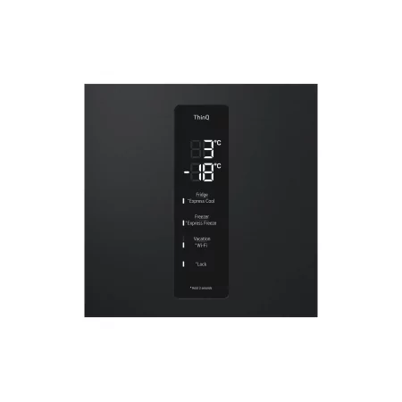 Kontrolsat - LG GBV5150DEP Fridge Freezer (344L - Class D - Matte Black) Kontrolsat - LG GBV5150DEP Fridge Freezer (344L - Class D - Matte Black)