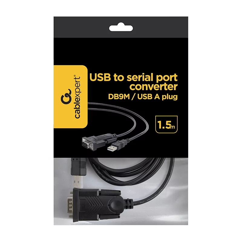 Kontrolsat - Cabo USB P/ Serial Port (RS232) DB9M Gembird - 1.5M