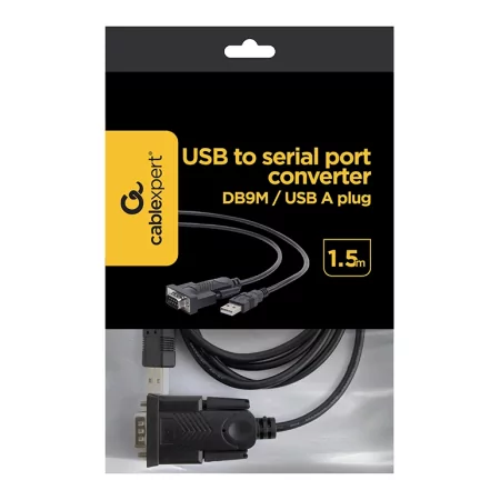 Kontrolsat - USB Cable for Serial Port (RS232) DB9M Gembird - 1.5M Kontrolsat - USB Cable for Serial Port (RS232) DB9M Gembird - 1.5M