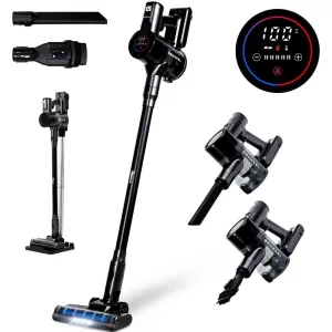 Kontrolsat - Grunkel HEPA ASP-27KPA Upright Vacuum Cleaner - 350W - 28KPA Suction - 45 Min Auto - 0.8L Tank - 2 in 1