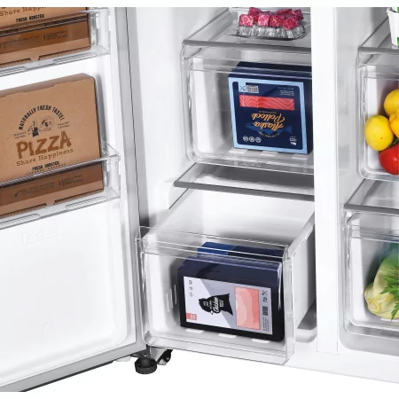 Kontrolsat - Candy CHSBSO-6174XWD American Fridge Freezer (529L - Class E - Inox) Kontrolsat - Candy CHSBSO-6174XWD American Fridge Freezer (529L - Class E - Inox)