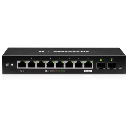 Kontrolsat - Switch Ubiquiti - 10 Portas - ES-10X