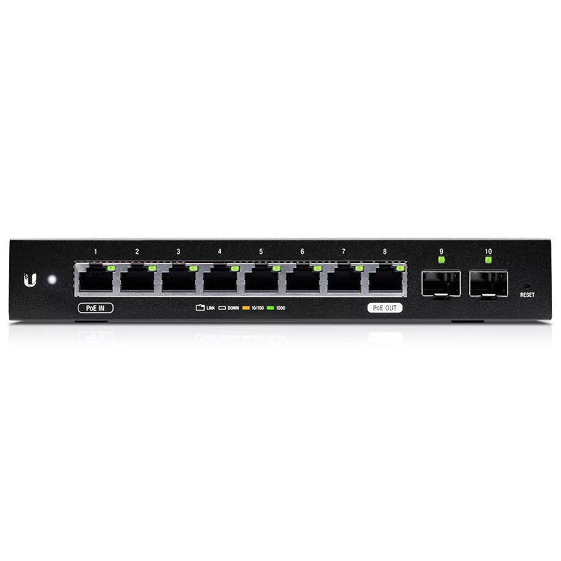 Kontrolsat - Switch Ubiquiti - 10 Portas - ES-10X