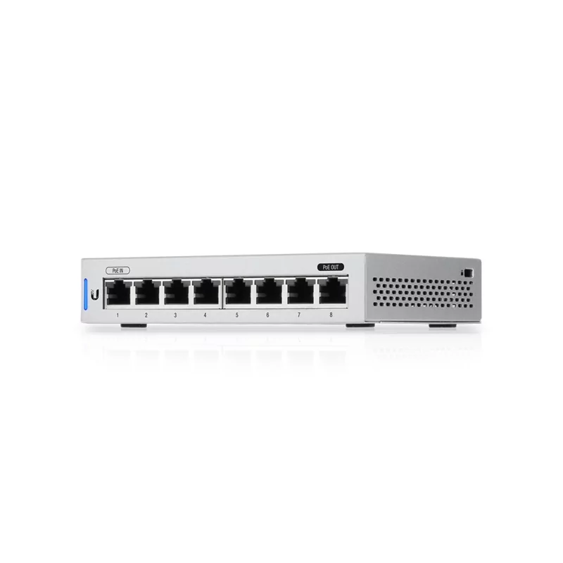 Kontrolsat - Switch UBIQUITI Unifi - 8 Portas - US-8