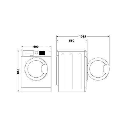 Kontrolsat - INDESIT WASHING MACHINE - (8Kg - 1200rpm) - IM862S MY TIME SPT Kontrolsat - INDESIT WASHING MACHINE - (8Kg - 1200rpm) - IM862S MY TIME SPT