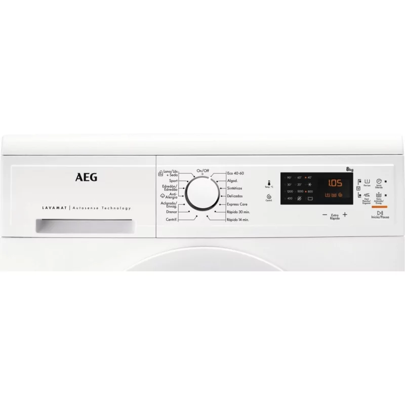 Kontrolsat - AEG Washing Machine - (8Kg - 1200RPM - Class A) - LFA5I82WRE