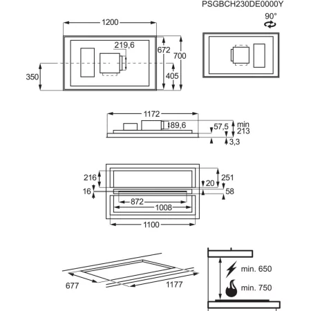 Kontrolsat - AEG - Ceiling Extractor Hood DCK5281HG Kontrolsat - AEG - Ceiling Extractor Hood DCK5281HG