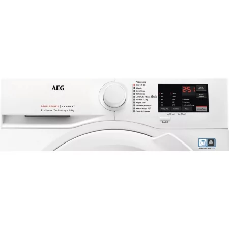 Kontrolsat - Máquina de Lavar Roupa AEG L6FBI947P - 9Kg, 1400RPM, Inverter, Classe A, Branco