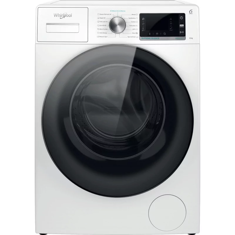 Kontrolsat - Máquina Lavar Roupa Whirlpool - 9Kg 1400rpm Branca | W6 W945WB EE Kontrolsat - Máquina Lavar Roupa Whirlpool - 9Kg 1400rpm Branca | W6 W945WB EE