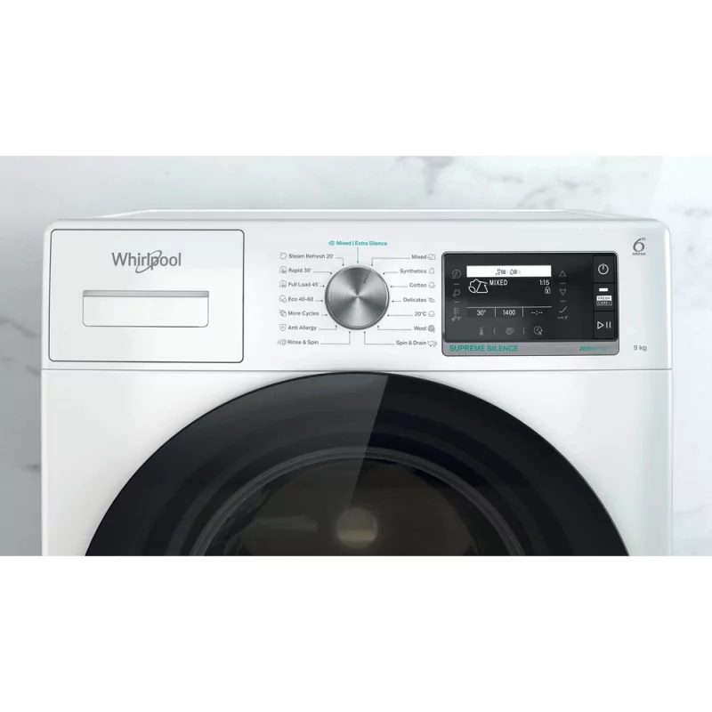 Kontrolsat - Máquina Lavar Roupa Whirlpool - 9Kg 1400rpm Branca | W6 W945WB EE