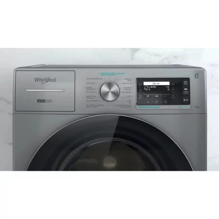 Kontrolsat - Whirlpool Washing Machine - 8Kg 1400rpm Inverter Look Inox - W8 W946SR SPT Kontrolsat - Whirlpool Washing Machine - 8Kg 1400rpm Inverter Look Inox - W8 W946SR SPT