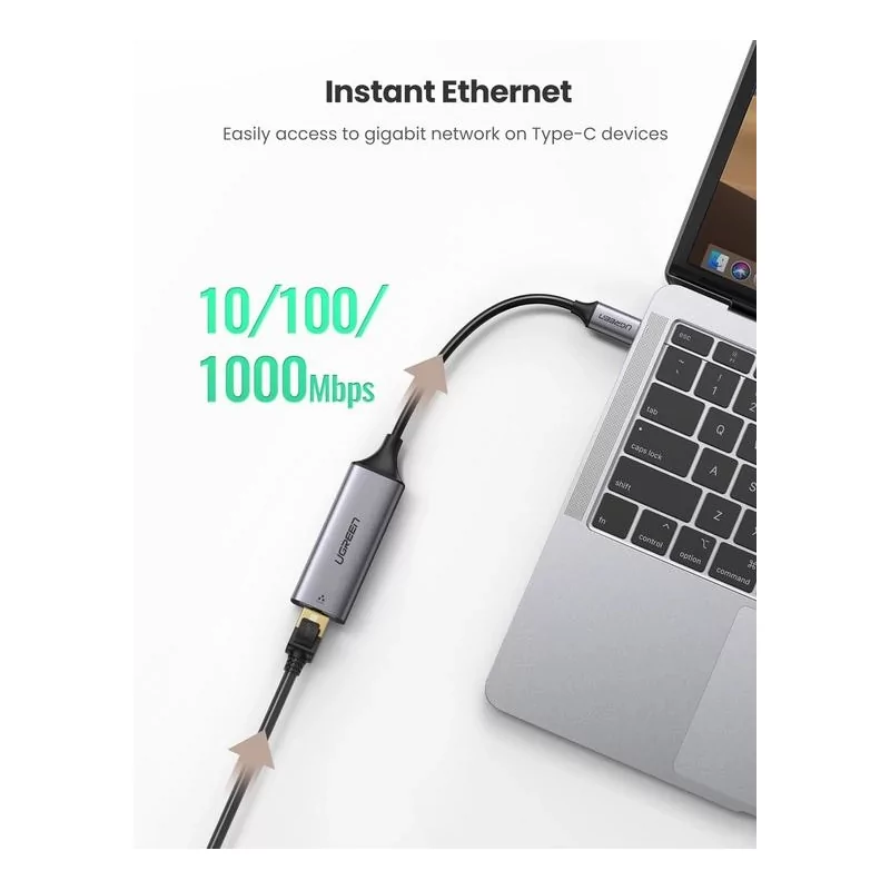 Kontrolsat - Ugreen CM199 USB-C Ethernet Adapter (Gigabit 1000Mbps - USB-C 3.1)