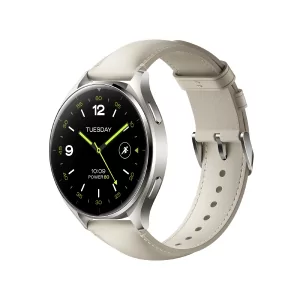 Kontrolsat - Xiaomi Watch 2 Bluetooth Titan Gray Case with White Leather Strap