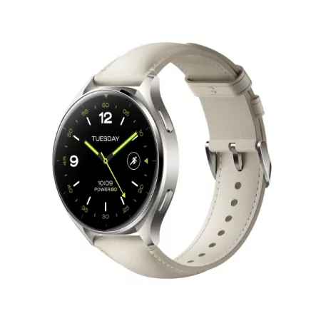 Kontrolsat - Relógio Xiaomi Watch 2 Bluetooth Titan Gray Case com Pulseira de Couro Branca Kontrolsat - Relógio Xiaomi Watch 2 Bluetooth Titan Gray Case com Pulseira de Couro Branca