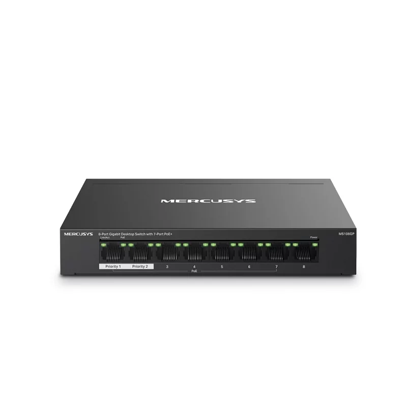 Kontrolsat - Hub Switch 8 Portas Gigabit Mercusys MS108GP