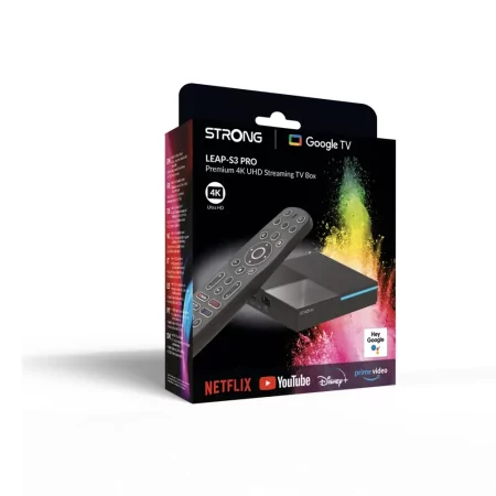 Kontrolsat - Strong LEAP-S3 PRO - Google TV Box 4K - (Android 12 - 4GB/32GB - Atmos - Wi-Fi 6)