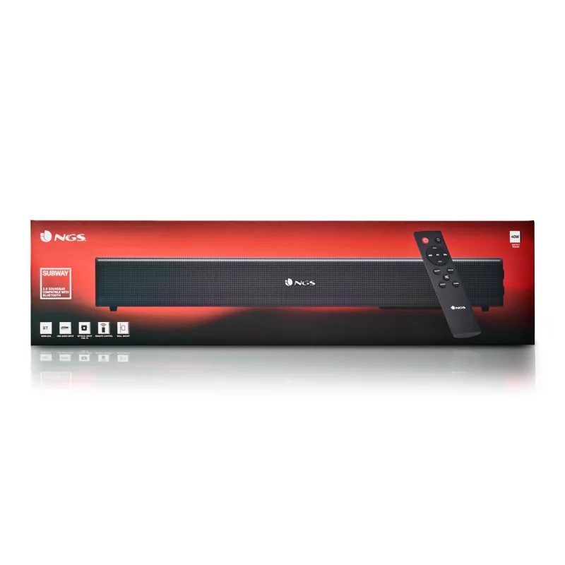 Kontrolsat - Soundbar Bluetooth NGS Subway - 40w - Canais 2.0