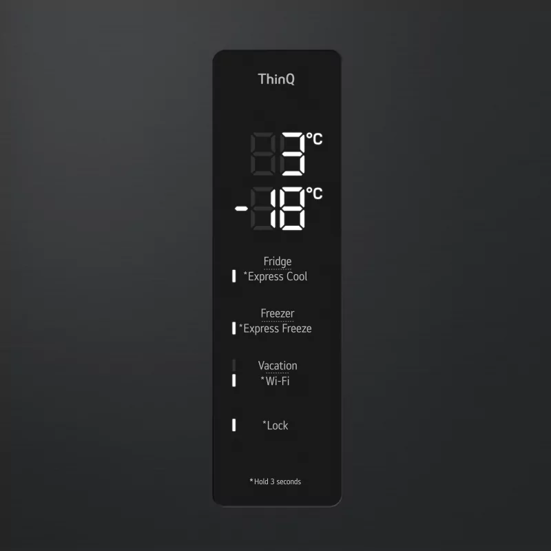 Kontrolsat - LG GBV7270DEV Fridge Freezer (387L - Class D - Black)