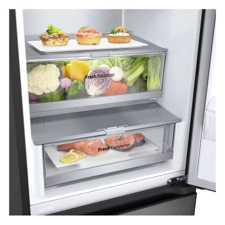 Kontrolsat - LG GBV7270DEV Fridge Freezer (387L - Class D - Black) Kontrolsat - LG GBV7270DEV Fridge Freezer (387L - Class D - Black)