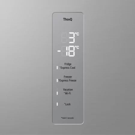 Kontrolsat - LG GBV3210DPY Fridge Freezer (387L - Class D - Inox) Kontrolsat - LG GBV3210DPY Fridge Freezer (387L - Class D - Inox)