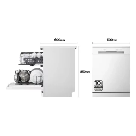 Kontrolsat - Máquina de Lavar Loiça LG - DF142FW - (14 Conj. - 60 cm - Inox)