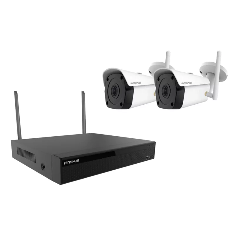 Amiko Home Kit 2950 - 2 Cameras 5MP + NVR 4CH - Wi-Fi