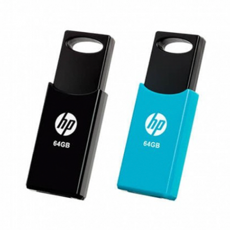 Pack 2 Pendrive HP 64GB USB 2.0 Preto/Azul|HP|4712847099760