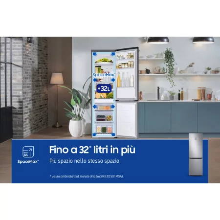 Kontrolsat - Samsung RB34C671DS9 Fridge Freezer (344L - Class D - Inox)