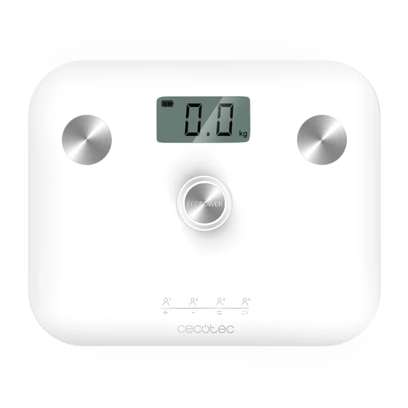 Kontrolsat - Balança Corporal Cecotec Surface Precision EcoPower 10100 Full Healthy Branca Kontrolsat - Balança Corporal Cecotec Surface Precision EcoPower 10100 Full Healthy Branca