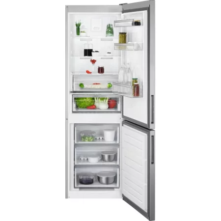 Kontrolsat - AEG RCB632E9MU Fridge Freezer (330L - Class E - Inox) Kontrolsat - AEG RCB632E9MU Fridge Freezer (330L - Class E - Inox)