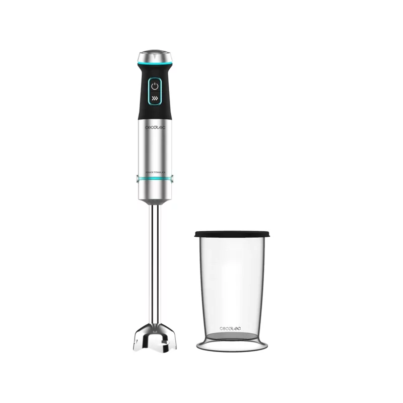 Kontrolsat - Cecotec Power TitanBlack 1200 XL Hand Blender - (0.8 L - 1200 W - Silver)
