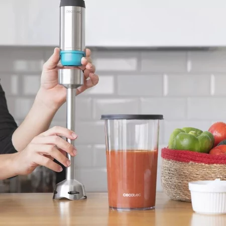 Kontrolsat - Cecotec Power TitanBlack 1200 XL Hand Blender - (0.8 L - 1200 W - Silver)