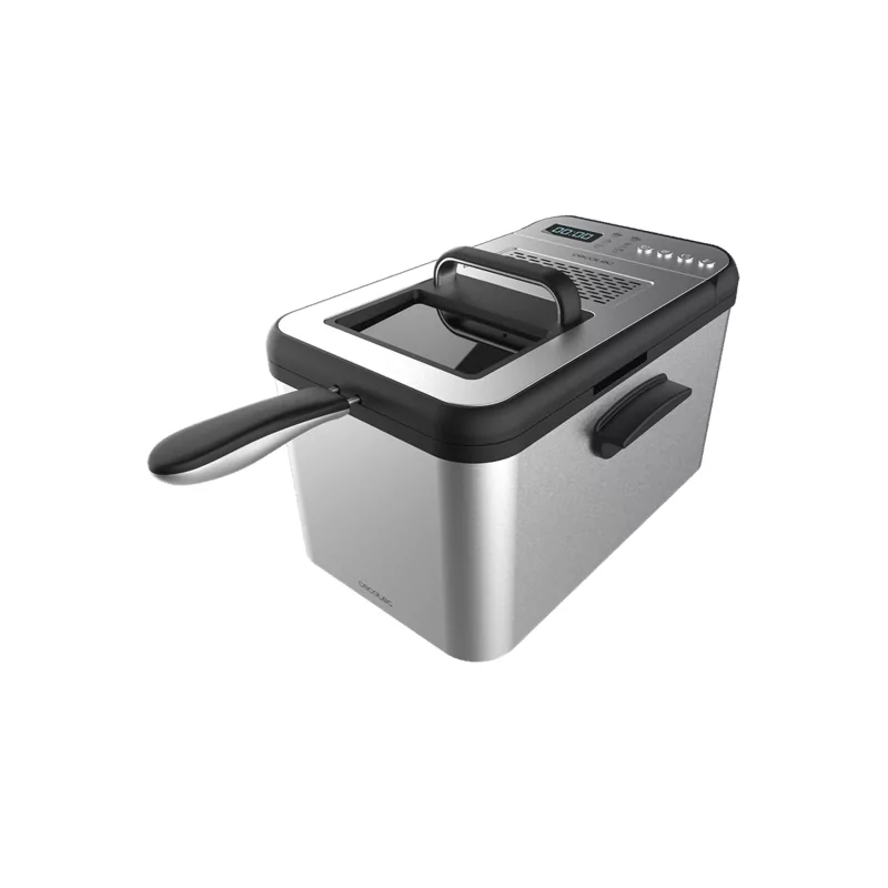 Kontrolsat - Fritadeira a óleo Cecotec - ( 3270 W - Filtro - Inox ) Cleanfry Luxury 4000 Kontrolsat - Fritadeira a óleo Cecotec - ( 3270 W - Filtro - Inox ) Cleanfry Luxury 4000