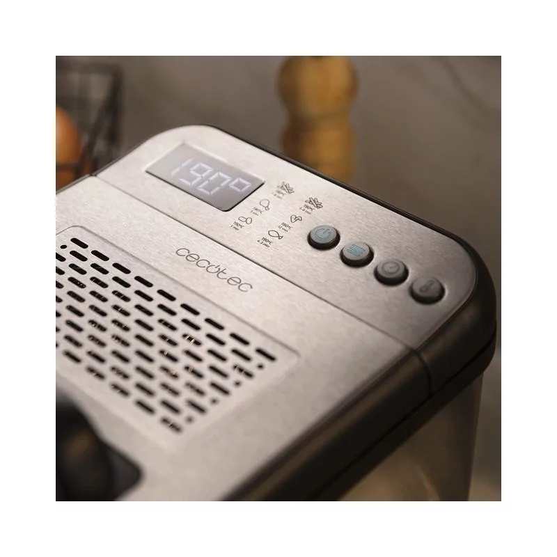 Kontrolsat - Fritadeira a óleo Cecotec - ( 3270 W - Filtro - Inox ) Cleanfry Luxury 4000