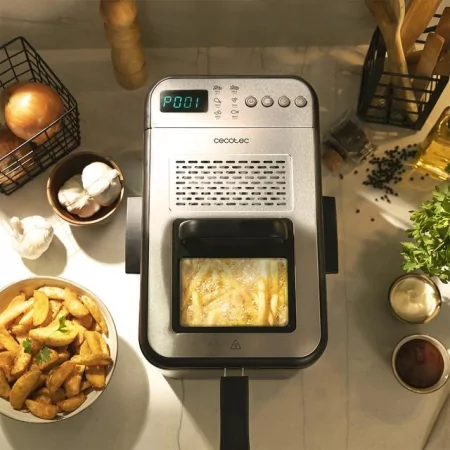 Kontrolsat - Fritadeira a óleo Cecotec - ( 3270 W - Filtro - Inox ) Cleanfry Luxury 4000 Kontrolsat - Fritadeira a óleo Cecotec - ( 3270 W - Filtro - Inox ) Cleanfry Luxury 4000