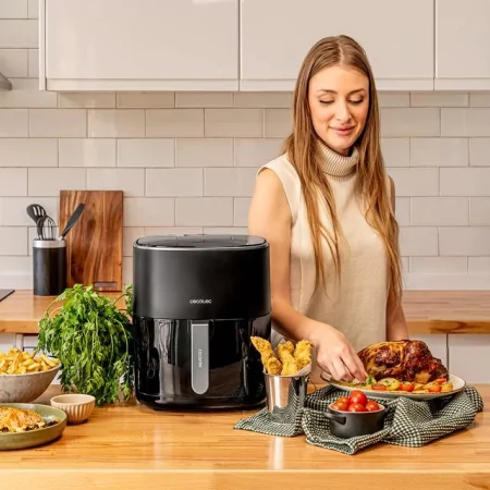 Kontrolsat - Fritadeira sem Óleo CECOTEC Cecofry Fantastik 6500 Preto 1700 W Kontrolsat - Fritadeira sem Óleo CECOTEC Cecofry Fantastik 6500 Preto 1700 W