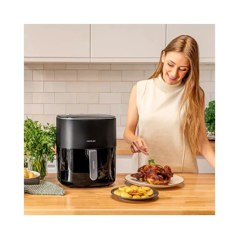 Kontrolsat - Fritadeira sem Óleo CECOTEC Cecofry Fantastik 6500 Preto 1700 W