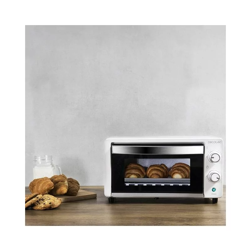 Kontrolsat - Mini-Forno Elétrico Multifunções 10 Litros de Capacidade e Porta com Vidro Duplo CECOTEC
