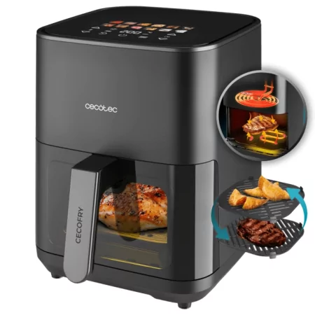 Kontrolsat - Air Fryer Cecotec Cecofry&Grill Duoheat 4000 - (4 L - 1900 W - Black) Kontrolsat - Air Fryer Cecotec Cecofry&Grill Duoheat 4000 - (4 L - 1900 W - Black)