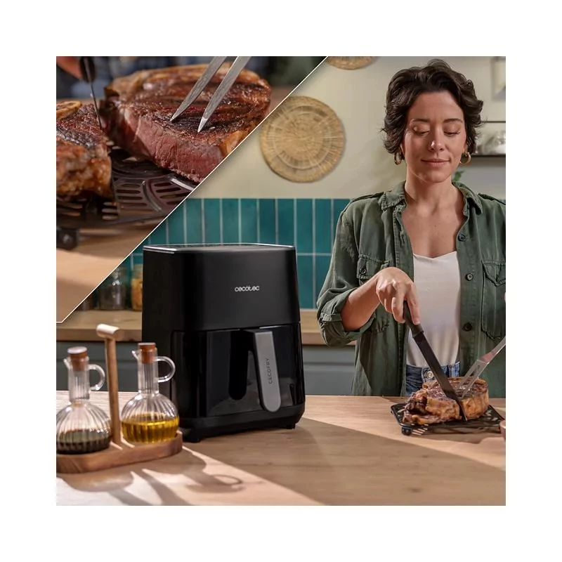 Kontrolsat - Air Fryer Cecotec Cecofry&Grill Duoheat 4000 - (4 L - 1900 W - Black)