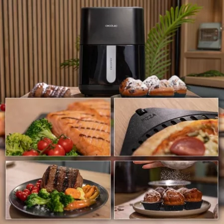 Kontrolsat - Air Fryer Cecotec Cecofry&Grill Duoheat 4000 - (4 L - 1900 W - Black) Kontrolsat - Air Fryer Cecotec Cecofry&Grill Duoheat 4000 - (4 L - 1900 W - Black)