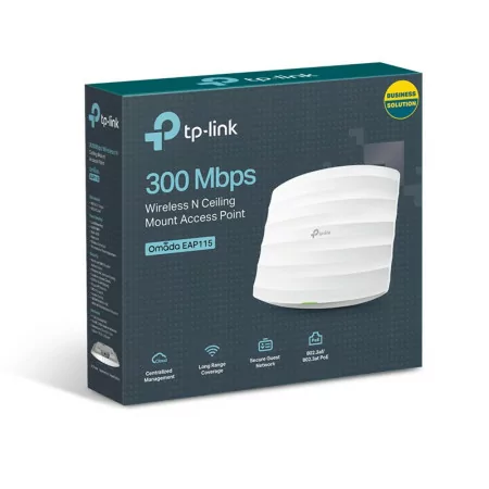 Access Point TP-Link - EAP115 - 300Mbps Wireless N - Tecto|Tp-link Omada|6935364096939
