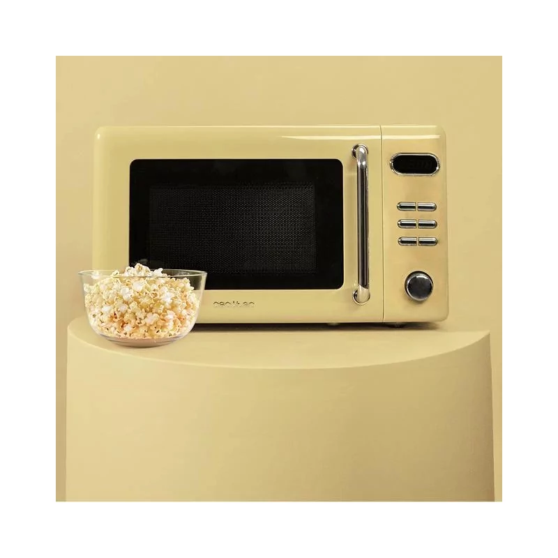 Kontrolsat - Micro-ondas Cecotec ProClean 5110 Retro com Grill - (20L - 700W - Amarelo)